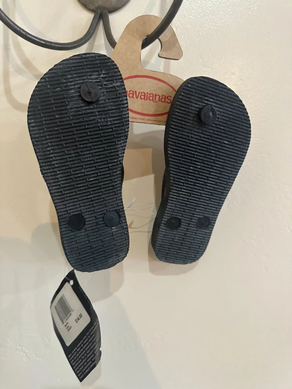 NWT Havaianas Tops Kids Black Flip Flops Sandal Deadstock Multiple Sizes